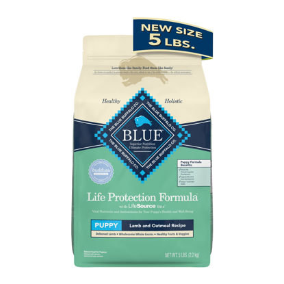 Picture of Blue Buffalo Life Protection Formula Natural Puppy Dry Dog Food, Lamb and Oatmeal 5-lb Trial Size Bag