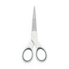 Picture of Westcott 16376 Crafting Scissors, 5-Inch Titanium Micro-Tip Scissors, White/Gray