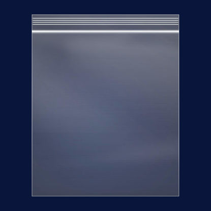 Picture of 200 Count - 13" x 15", 2 Mil Clear Plastic Reclosable Zip Poly Bags with Resealable Lock Seal Zipper for Clothing, T-Shirts, Pants