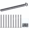 Picture of Extra Long Outlet Screws Long Electrical Outlet Screws Machine Screws Device Mounting Screws Electrical Outlet Extender for Fix Wonky and Sunken Outlets (50 Pieces,6-32 x 1-1/2 Inches)