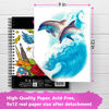 Picture of Artisto 9x12" Premium Sketch Book Set, Spiral Bound, Pack of 2, 200 Sheets (100g/m2), Acid-Free Drawing Paper, Ideal for Kids, Teens & Adults.