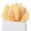 Picture of Flexicore Packaging Tangerine Orange Chevron Print Gift Wrap Tissue Paper Size: 15 Inch X 20 Inch | Count: 50 Sheets | Color: Tangerine Chevron