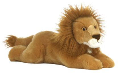 Picture of Aurora® Adorable Miyoni® Lion Stuffed Animal - Lifelike Detail - Cherished Companionship - Brown 16.5 Inches