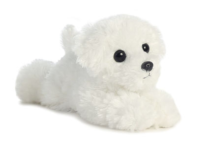 Picture of Aurora® Adorable Mini Flopsie™ Snowball™ Stuffed Animal - Playful Ease - Timeless Companions - White 8 Inches