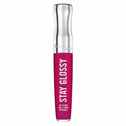 Picture of Rimmel Stay Glossy Lip Gloss, Pop Fizz Pink, 0.18 Fl Oz (Pack of 1)