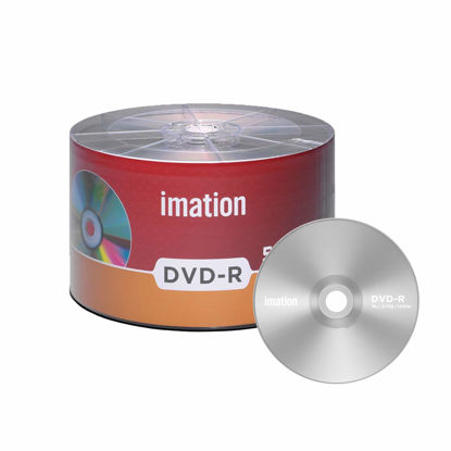 Picture of 50 Pack Imation DVD-R 16X 4.7GB/120Min Branded Logo Blank Media Recordable Movie Data Disc