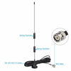 Picture of Bingfu VHF UHF Ham Radio Police Scanner Antenna Amateur Radio Mobile Radio Scanner Antenna Magnetic Base BNC Male Antenna Compatible with Uniden Bearcat Whistler Radio Shack Police Scanner Ham Radio