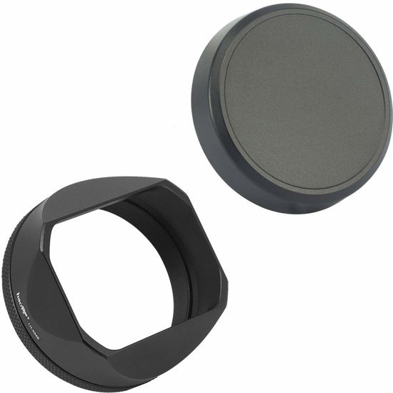 GetUSCart Haoge Square Metal Lens Hood Shade for Fuji Fujifilm FinePix