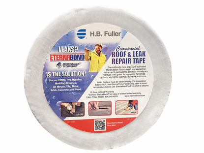 Picture of EternaBond RoofSeal White 1.5" x50' MicroSealant UV Stable RV Roof Seal Repair Tape | 35 mil Total Thickness - EB-RW014-50R - One-Step Durable, Waterproof and Airtight Sealant