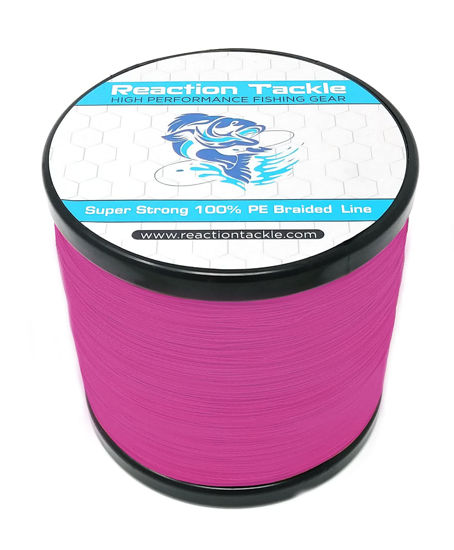 GetUSCart- Reaction Tackle Braided Fishing Line Pink 20LB 500yd