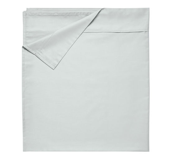 Picture of King Size Flat Sheet, Soft 100% Cotton Sheet, 400 Thread Count Sateen, Cooling & Breathable Bed Sheets, Light Gray Flat Sheet, King Sheets, Top Sheets, Single King Flat Sheet Only (Light Gray)