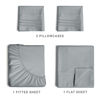 Picture of  King Size Sheet Set - Breathable & Cooling Sheets - Hotel Luxury Bed Sheets - Extra Soft - Deep Pockets - Easy Fit - 4 Piece Set - Wrinkle Free - Comfy - Steel Blue Bed Sheets - Kings Sheets - 4 PC