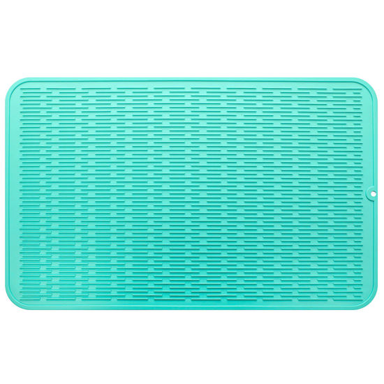 MicoYang Silicone Dish Drying Mat for Multiple Usage,Easy  clean,Eco-friendly,Heat-resistant Silicone Mat for Kitchen Counter or  Sink,Refrigerator or
