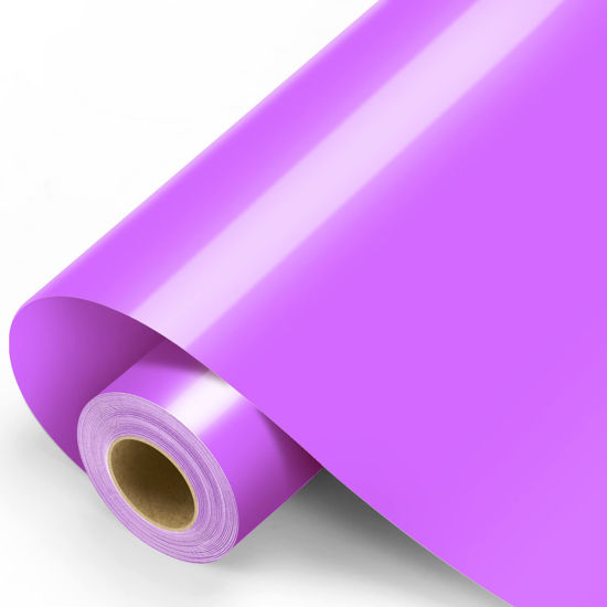 GetUSCart- Purple Permanent Vinyl - 12 x 11FT Purple Vinyl with PET  Backing Easy to Weed, Adhesive Vinyl Roll for All Cutting Machine,  Permanent Outdoor Vinyl for Home Decor Car Scrapbooking, Glossy