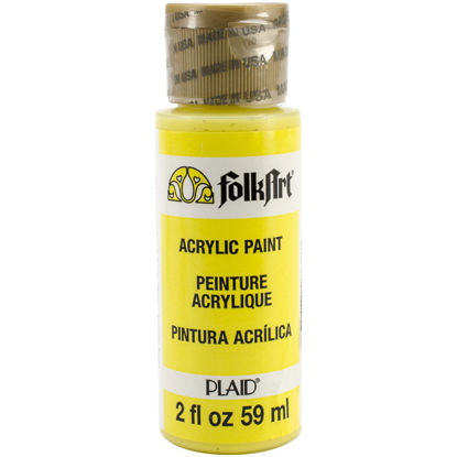 Picture of FolkArt Acrylic Paint in Assorted Colors (2 oz), 521, Lemon Yellow