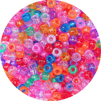 3000+ pcs Pony Beads, Multi-Colored Bracelet Beads, Beads for Hair