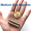 Picture of MEALOS Magnets - 80 Refrigerator Magnets Small Round Magnets for Crafts - 8mmx2mm Magnets for Miniatures Small Models or Paper Crafts - Come with a Storage Case