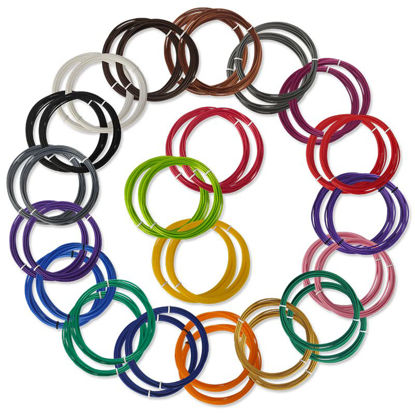 Picture of Polymaker 3D Pen Filament Refills 1.75mm PLA, 20 Colors, 2x10 Feet Each Color PLA Filament 3D Pen Refills, 400 Feet in Total