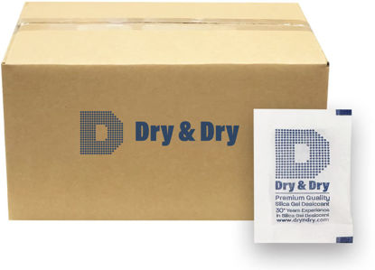 Picture of Dry & Dry 5 Gram [3000 Packets] Premium Silica Gel Packets Desiccant Packs Dehumidifiers - Rechargeable Fabric Silica Packets, Silica Gel Packs, Silica Gel