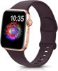 Picture of TreasureMax Sport Band Compatible with Apple Watch Bands 38mm 40mm 41mm 42mm 44mm 45mm 49mm,Soft Silicone Strap Compatible for Apple Watch Series Ultra 8 7 6 5 4 3 2 1 SE Women Dark Cherry 38/40/41MM