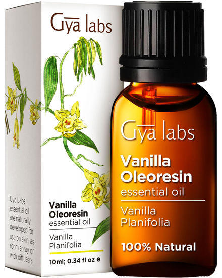 GetUSCart- Gya Labs Vanilla Essential Oil for Diffuser - Vanilla Oleoresin  Essential Oil - Vanilla Essential Oil for Skin - Long Lasting Vanilla Oil  Perfume (0.34 fl oz)