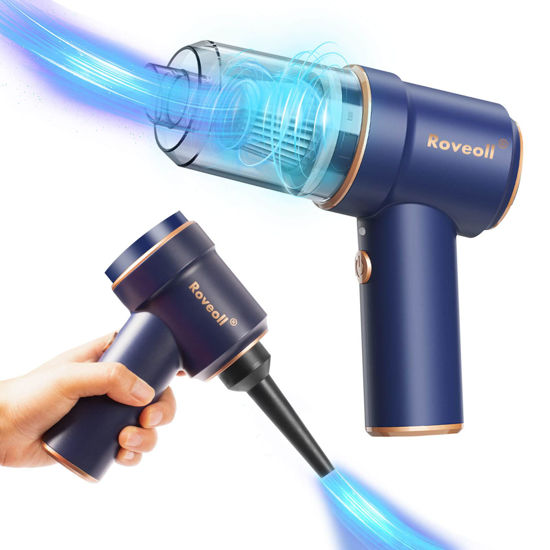 GetUSCart Roveoll Handheld Cordless Vacuum Cleaner 2 in 1 USB
