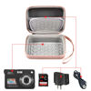 Picture of Carrying & Protective Case for Digital Camera, AbergBest 21 Mega Pixels 2.7" LCD Rechargeable HD/Kodak Pixpro/Canon PowerShot ELPH 180/190 / Sony DSCW800 / DSCW830 Cameras for Travel - Rose Gold