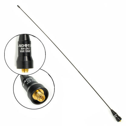 Picture of Authentic Genuine Nagoya NA-24J 16.2-Inch Ultra Whip VHF/UHF (144/430Mhz) Antenna SMA-Female for BTECH and BaoFeng Radios