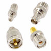 Picture of onelinkmore 20 Type Set UHF PL259 SO239 Mini UHF Adapter Kits UHF to SMA/BNC/MCX/FME/F/TNC/Mini UHF RF Coaxial Adapter Male Female Coax UHF VHF HF Radios Adapter Connector Kit …
