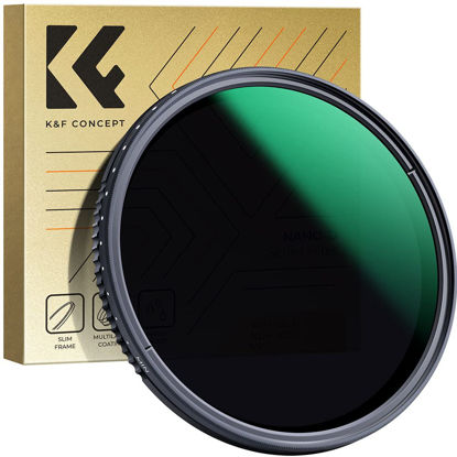 Picture of K&F Concept 82mm Variable Neutral Density Lens Filter ND8-ND2000 (3-11stop) Waterproof Adjustable ND Lens Filter with 24 Multi-Layer Coatings for Camera Lens (D-Series)
