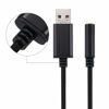 Picture of USB to 3.5 mm Jack Audio Headset Adapter Cable 0.6 Feet,External Stereo Sound Card Supported USB to TRRS 4-Pole aux Port Headphones, Compatible with Laptop,PC, Mac, PS4, Desktops etc (Black)