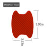 Picture of 4PCS Car Door Handle Sticker, Carbon Fiber Anti-Scratches Car Door Cup Protector, Non-Marking Auto Door Handle Protective Film, Universal for Most Car Handles (Red/4PCS)