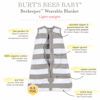Picture of Burt's Bees Baby unisex baby Beekeeper Blanket, 100% Organic Cotton, Swaddle Transition Sleeping Bag Wearable Blanket, Sweet Doe, Small US