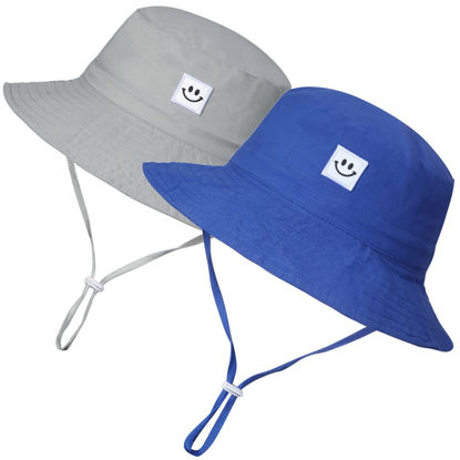 Picture of Infant Sun Hat Beach Bucket hat for Girls 0-6 Months