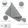 Picture of MicoYang Silicone Dish Drying Mat for Multiple Usage,Easy clean,Eco-friendly,Heat-resistant Silicone Mat for Kitchen Counter or Sink,Refrigerator or Drawer liner Grey M 12 inches x 12 inches