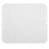 Picture of MicoYang Silicone Dish Drying Mat for Multiple Usage,Easy clean,Eco-friendly,Heat-resistant Silicone Mat for Kitchen Counter or Sink,Refrigerator or Drawer Liner White XL 18 inches x 16 inches