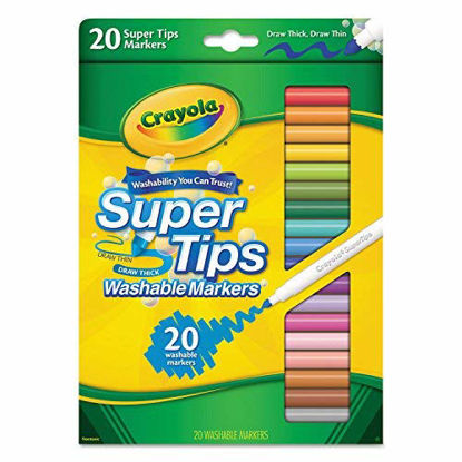 Crayola Supertips Washable Markers (80ct), Bulk Teacher Supplies for  Classrooms, Kids Markers for Back to School, Ages 3+ [ Exclusive]