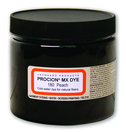 Picture of Jacquard Procion Mx Dye - Undisputed King of Tie Dye Powder - Peach - 8oz Net Wt - Cold Water Fiber Reactive Dye Made in USA
