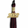 Picture of Endea Graduation Mixed Double Color Tassel with Gold Date Drop (Black/Maroon, 2022)