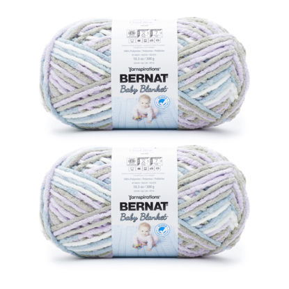 Picture of Bernat Baby Blanket Cloud Nine Yarn - 2 Pack of 300g/10.5oz - Polyester - 6 Super Bulky - 220 Yards - Knitting/Crochet