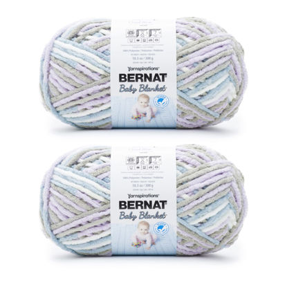 Picture of Bernat Baby Blanket Cloud Nine Yarn - 2 Pack of 300g/10.5oz - Polyester - 6 Super Bulky - 220 Yards - Knitting/Crochet