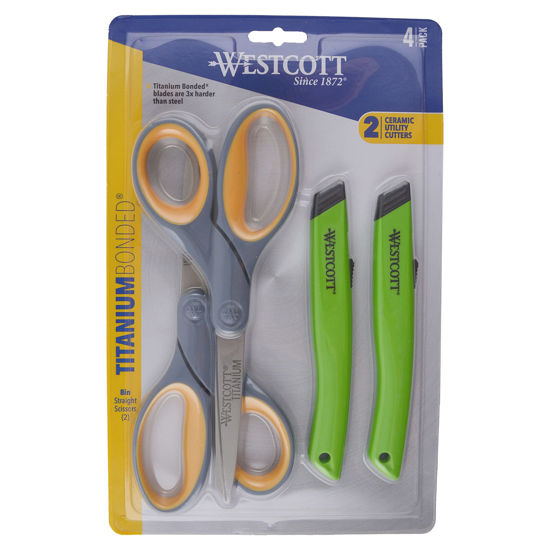 Picture of Westcott 8" Titanium Bonded Scissor Ceramic Cutter 4pk (17994)