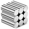 Picture of Grtard 60Pack Mini Neodymium Magnet Small Magnets for Whiteboard, Tiny Magnets for Crafts, Small Round Refrigerator Magnets Whiteboard Magnets, Small Office Magnets DIY Magnets - 8x2mm