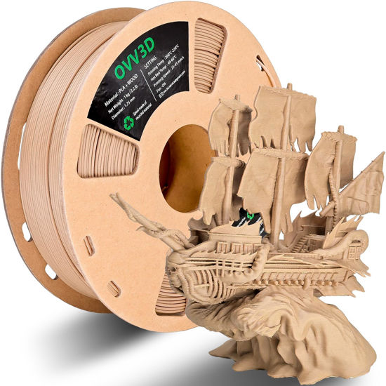 GetUSCart- OVV3D Wood PLA Filament 1.75mm, Wood 3D Printer
