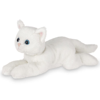 Picture of Bearington Muffin Plush White Cat Stuffed Animal, 15 Inch