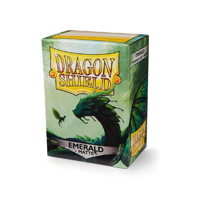 Picture of Dragon Shield Matte Emerald Standard Size 100 ct Card Sleeves Individual Pack