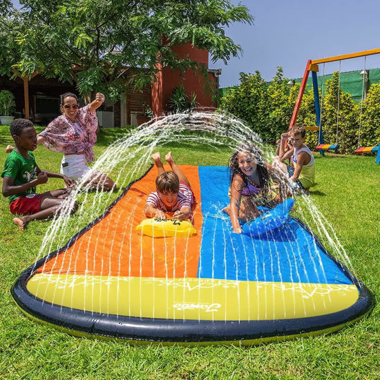 GetUSCart Jambo XL Premium Slip Splash and Slide with 2