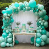 Picture of MOMOHOO Tiffany Blue Balloons Garland Kit - 100Pcs 5/10/12/18 Teal Balloons Birthday Balloons Aqua Balloons, Blue Ballons for Party Wedding Decor Baby Shower, Unicorn Pastel Balloons for Garden Party