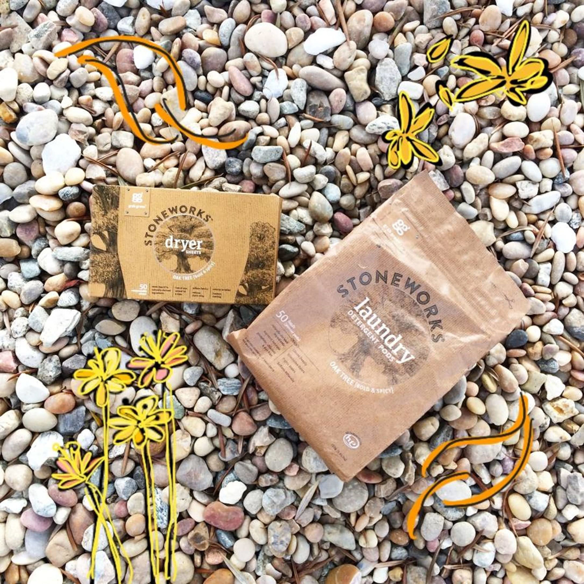 GetUSCart Grab Green Stoneworks Natural Laundry Detergent Powder Pods