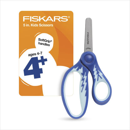 Picture of Fiskars® Softgrip® Blunt-tip Kids Scissors, Assorted colors (5in.)